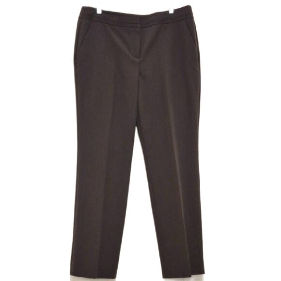 Zac & Rachel Dress Pants 16 Straight Leg Bootcut Mid-Rise Dark Brown - Picture 1 of 9